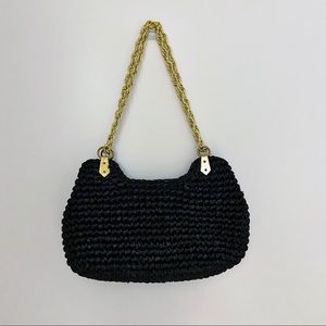 Vintage 1960’s Morris Moskowitz Crochet Straw Shoulder bag